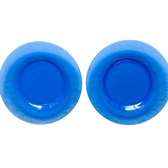 Murano Other - Yalos Casa Murano Glass Periwinkle Opalescent Translucent Plates